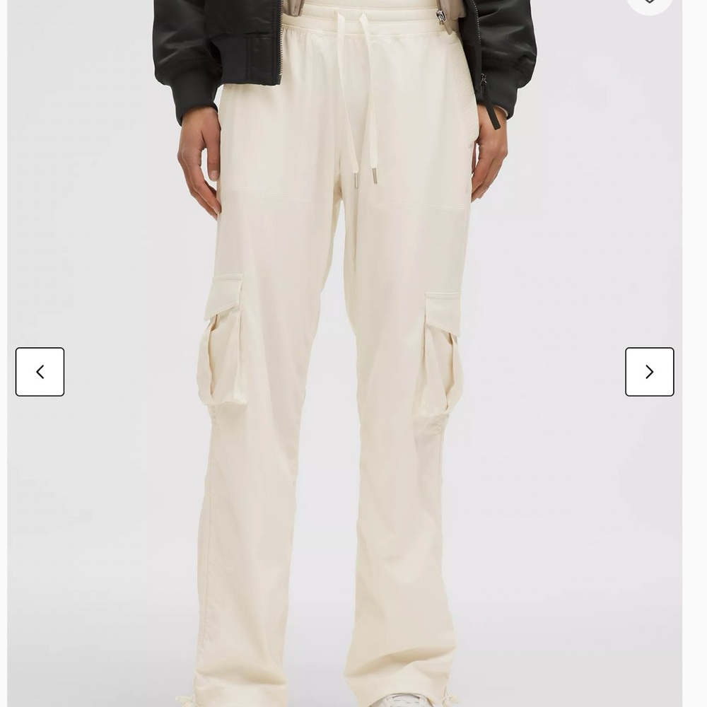 lululemon white cargo dancer pant